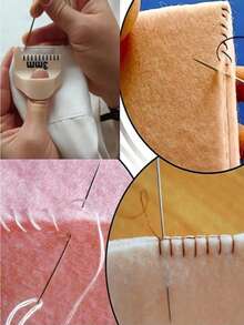 2025款防滑缝纫模板套装，确保缝纫效果一致 - DIY缝纫指导工具、补丁和缝纫辅助工具，适合初学者轻松完成缝纫。简易缝纫工具。缝纫模板套装，确保针迹一致，3种尺寸防滑缝纫模板，DIY缝纫指导工具，适用于接缝处理