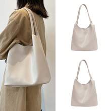 Women Tote Bags - 米白色單肩托特包 - 查看 7