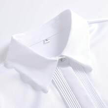 女士白色衬衫，2025 年新品，休闲优雅时尚长袖衬衫，春秋 - 白色 - 查看 4