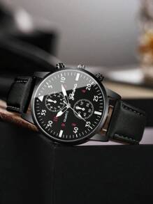 5-Piece Classic Simple Business Personalized Men's Gift Set, Including A Quartz Watch, Wallet, Belt, Sunglasses And Key Chain, Ideal Gift For Father's Day, Holidays, Birthdays, Boyfriends