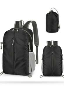 1 件可折叠轻便背包，大容量户外露营背包，适合男孩和女孩，休闲百搭，适合学校、大学生，四季皆宜 - 均碼 - 查看 2