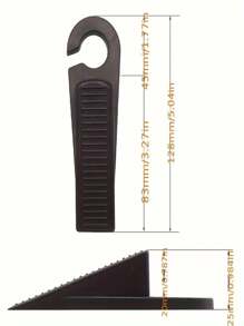 2 Pieces Heavy-Duty Door Stop Set -, Strong Adhesion, Children's Exit Baffle, Suitable For Classrooms, Dormitories And Baby Rooms - Fashionable School Supplies