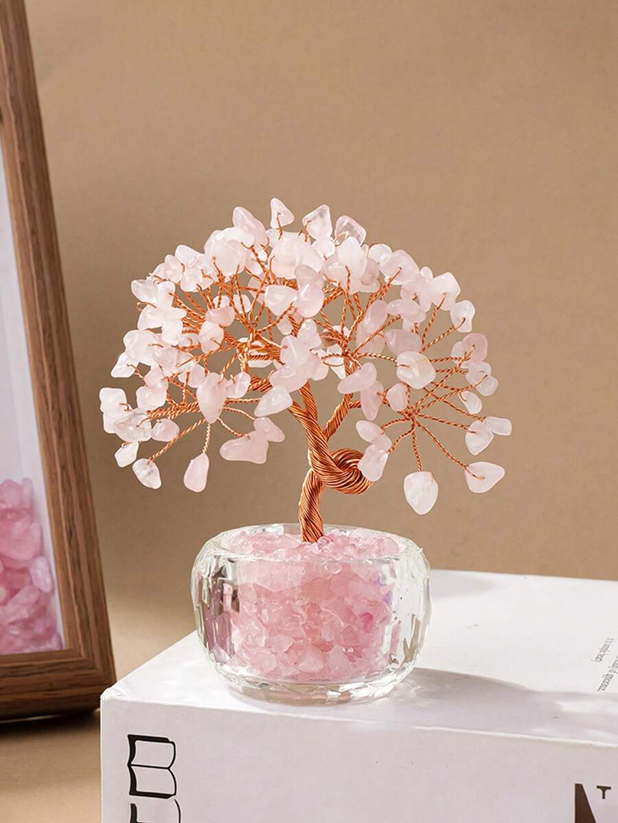 2026 New Mini Pink Crystal Tree Decor, Christmas Dining Table Decor Gift, Home Decor, Kitchen Decor, Room Decor, Party Decor, Decorative Craft, Desk Ornament, Dining Table Centerpiece, Party Favor Decor, Christmas Decoration, Christmas Gift, Bedroom Decor, Office Decor, Bridesmaid Gift, Birthday Gift, Best Friend/Classmate Birthday Gift, Party Favor, Valentine's Day Gift