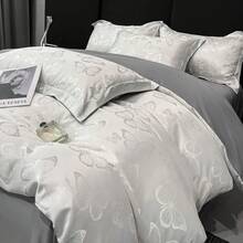 Duvet Covers - 大提花蝴蝶.奶白 - 查看 3