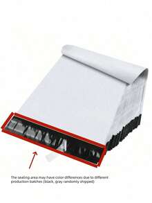 100个纯色运输袋，适用于学校、办公室、运输和邮寄返校的简易多功能包装袋，超大加厚快递袋，防水邮政邮寄袋，自粘包装袋，可密封包装袋，物流储物袋，服装运输信封