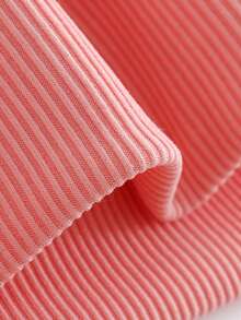 1件少女草莓标语图案圆领卫衣，休闲长袖卫衣，返校季、毕业季、开学季 - 粉色 - 查看 5