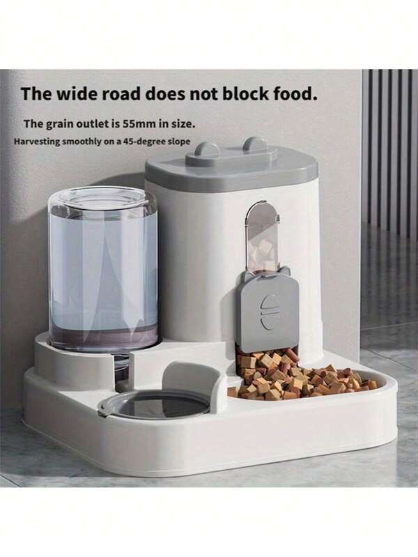 New Automatic Cat/Dog Feeder & Drinker 2-In-1 Set, Gravity Self-Feeding & Water Dispenser For Pet Supplies