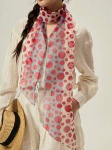 Fashionable Polka Dot Casual Versatile Minimalist Daily Women Scarves