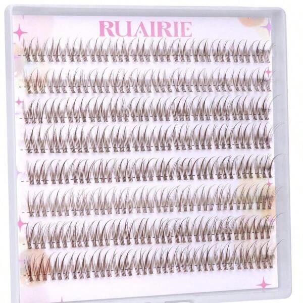 Brown Lash Clusters Natural Eyelash Clusters Eyelash Extensions 9-11MM DIY Lash Extension 96pcs Individual Lashes By Ruairie