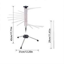 1 件意大利风格手动折叠意大利面干燥架，旋转意大利面挂架，用于自制/新鲜意大利面干燥的有用工具，防止粘连，常用于家庭厨房和手工面条店 - 彩色 - 查看 13