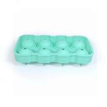 1pc Silicone Ice Ball Maker Mold, 8 Cavity Round Ice Ball Tray With Lid, Homemade Silicone Ice Cube Trays - Multicolor - View 9