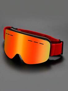 1 Set Dual-Layer Polarized Anti-Fog Cylindrical Ski Goggles, Outdoor Mountaineering UV Protection Anti-Wind Snow Goggles 3051 - Multicolor - View 10