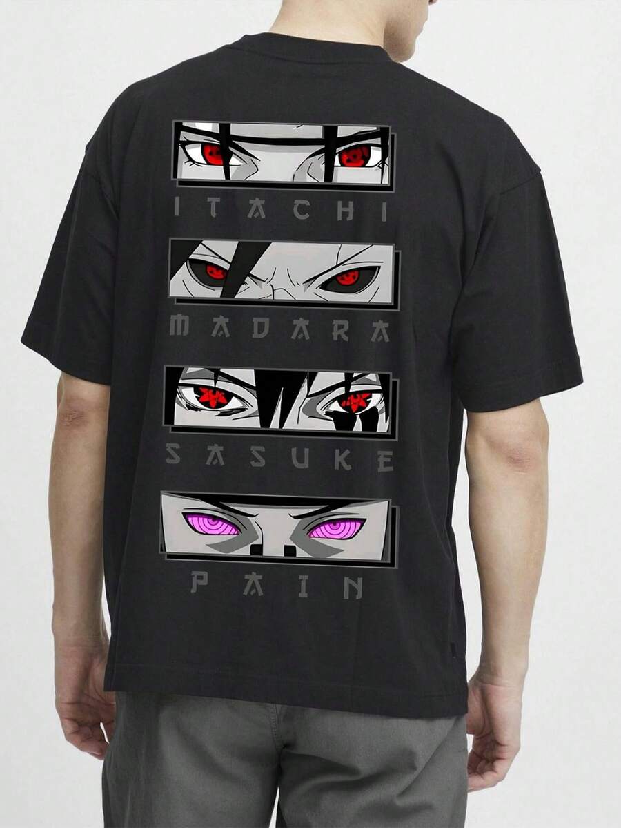 Oversized T-Shirt Manga Narutoo Anime Print Streetwear Style Unisex Blouse Men Women 100% Premium Cotton Immediate Shipping