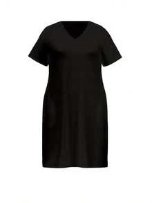 Cruise Life Tropical Adventure With Sea Creatures And Shells Summer Dresses For Women Casual Sundress Beach Pocket Loose Plus - 黑色 - 查看 2