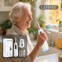 Electric Water Flosser, Portable Oral Irrigator With 3 Modes And 4 Nozzles, Wireless USB Battery Charging Water Teeth Cleaner For Travel, Home Braces And Dental Care, Suitable As Holiday Gift - 白色 - 查看 5