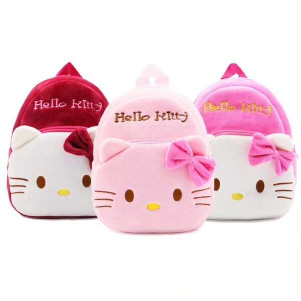 Sanrio Sanrio Hello Kitty Women's Backpack | Cat Cartoon Themed Schoolbag | Mini Cartoon Anime Backpack With Adjustable Straps & Zipper | Perfect For Ladies Birthday Gifts, Commuting, Work & Daily Use