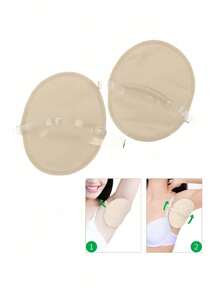 2 piezas Almohadillas de ejercicio ajustables - Tirantes transparentes para los hombros, transpirables y lavables, adecuadas para correr, yoga, fitness, oficina - Poliéster, accesorios de yoga, protección de axilas, empaque sencillo, almohadillas reutilizables