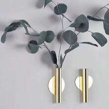 1pc Wall Pasted Flower Tubes, Dry Flower Vases Without Holes, Heart-Shaped Vases For The Living Room, Nordic Staircase Wall Decoration - Multicolor - View 3