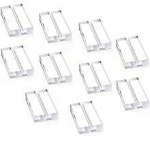 Acrylic Name Card Slot Stand Holder, Transparent, Acrylic Stands Clear Place Card Holders,Acrylic Card Display Stand For Wedding Table Number