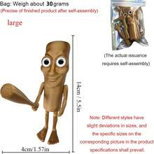 1 peça de decoração de mesa abstrata em estilo boêmio - estátua de figura excêntrica, estátua de plástico para ambientes internos/externos, coleção bem-humorada para Páscoa, Ação de Graças, Dia das Mães, decoração para casa e sala de aula, decoração de estátua para casa, estátua para ambientes internos e externos, design de desenho animado, superfície lisa