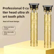 Men's Electric Hair Clipper, Wireless Personalized Hair Clipper, Hair Trimming And Styling Tool, With Four Guiding Combs And One Cleaning Brush Included,300mAh