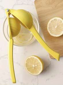 1pc Portable Aluminum Multifunctional Citrus Juicer - Efficient Manual Lemon Squeezer With Easy-Squeeze Design, Anti-Slip Handle, Effortless Citrus Press, No Electricity Needed, And Space-Saving Kitchen Storage - Essential Kitchen Gadgets For Fresh Juice Lovers