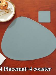 8/12 Pcs Hotel/Restaurant Placemat/Coaster Set, Premium Table Mats, Easy To Clean Multi-Color Heat-Resistant Pads To Protect Tabletop, Suitable For Weddings, Parties, Home, Hotel, Kitchen, Festive Decoration