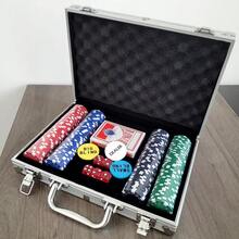300 件/套、200 件/套、50 件扑克筹码套装 | 专业防伪筹码 + 磁性手提箱 - 德州扑克赌博用品 - 幸运胜利代码套装 - 节日、生日礼物 - 彩色 - 查看 11