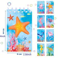 8pcs Ocean Themed Spiral Notebooks - Colorful Marine Animal Design Mini Memo Pads For Birthday Party, Ocean Events