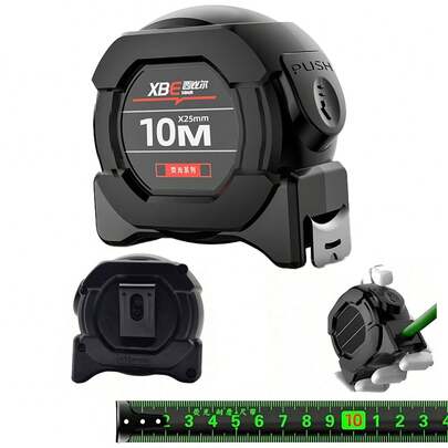 荧光钢卷尺 - 自锁、可伸缩、高精度、加厚、耐磨，适合暗夜工作和测量工作