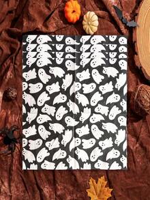 [Set da 16 pezzi/20 pezzi] Tovaglioli con motivi di Ognissanti, 2 veli in carta morbida, dimensioni aperte 33cm*33cm, adatti per feste del tè, feste di compleanno, decorazioni per feste, forniture per feste, decorazioni per vacanze, forniture per vacanze