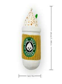 1pc Pet Dog Cup Shaped Plush Chew Doll, Durable Teething Doll