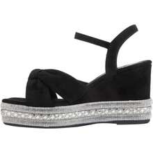 Sandalia para mujer, con plataforma, acabado y corte tipo pulsera, color negro, mod. 1191777 - Negro - Ver 5