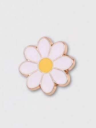 1 pièce Broche de col mignonne et en forme de chrysanthème, accessoire pour vêtements et sacs pour femmes
