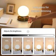 1 件三色可调光台灯，可充电学习台灯，露营台灯便携式 LED 夜灯，适用于学习阅读卧室和宿舍