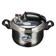 304不锈钢防爆高压锅，大容量炖锅，家用，小型商用高压锅，适用于燃气灶和电磁炉。 - 銀色 - 查看 1