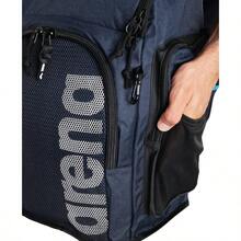 ARENA Team 45 Backpack Swimming Athlete Sports Gym Rucksack Large Training Gear Equipment Swim Bag For Men Women 45 Liters - 海軍藍混色 - 查看 4
