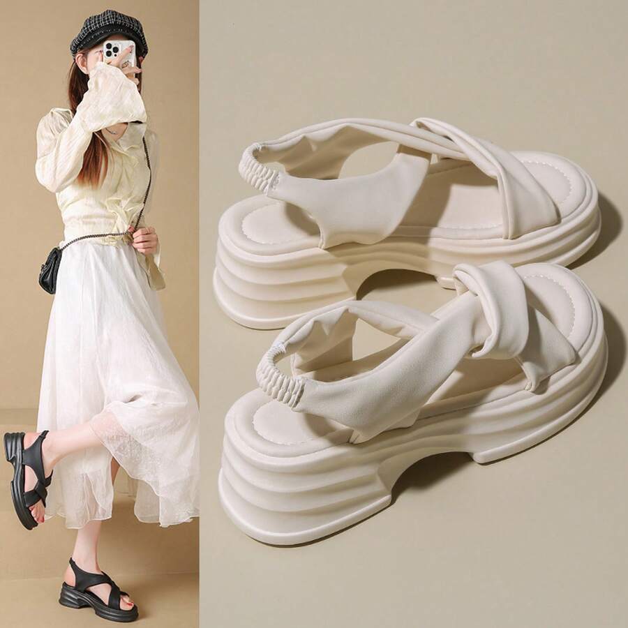 Women Platforms & Wedge Sandals - Black - View 1