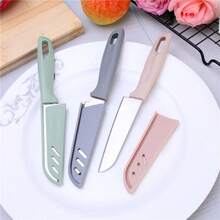 1PCS   Candy Color Fruit Knife, Kitchen Stainless Steel Peeler, Portable Small Knife, Nordic Vegetable Knife Fruit Knife - ngẫu nhiên - Xem 3