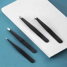 2 Pieces Of Stainless Steel Eyebrow Tweezers - Professional Makeup Tools For Home And Beauty Salons - Precise Hair Removal And Plastic Surgery - Random - View 3