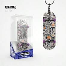 1 件带轴承的手指滑板，专业 5 层枫木手指滑板减压玩具、钥匙扣、背包吊坠、生日礼物、返校礼物 - 彩色 - 查看 2