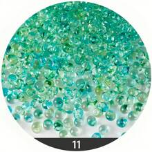 Mărgele de sticlă gradient de 4 mm, 90 de bucăți, mărgele de sticlă cu picătură de apă în 2 tonuri pentru confecționarea bijuteriilor, mărgele de cristal din sticlă în 20 de culori pentru cercei, coliere, brățări DIY. Consumabile pentru confecționarea bijuteriilor