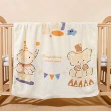 1 pieza Manta envolvente suave y cálida con estampado de animal, regalo perfecto para bebés, niños y niñas - 31,49 pulgadas x 31,49 pulgadas - Ver 8