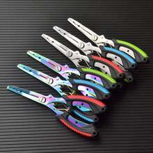 1 件不锈钢多功能钓鱼钳 - 鹰嘴钳，防锈钛涂层，适用于脱钩、剪线、压接沉降片，便携，钓鱼爱好者的最佳选择 - 彩色 - 查看 1