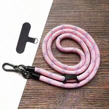 Cuerda anti-pérdida para teléfono móvil de exterior, correa para teléfono y cámara de viaje, accesorio para teléfono, accesorio de avión, accesorios de viaje internacionales, accesorios de verano, accesorios de campamento, accesorios tecnológicos, accesorios de gimnasio para viajes, correa para teléfono/cámara réflex de viaje, artículos esenciales de viaje, regalos del Día de San Valentín, suministros de vuelta a la escuela, regalos de fiesta - Negro - Ver 19