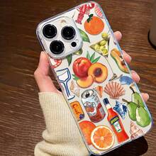 Funda Ultrafina a Prueba de Golpes y Resistente a las Manchas: Funda de Teléfono Transparente de TPU a Prueba de Golpes con Diseño de Bebida de Frutas, Ofrece Protección Completa y una Opción Elegante, Ideal para Regalar Funda de Teléfono Minimalista y Premium - 1 pieza - Ver 8