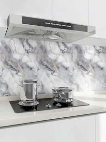 1 卷房间装饰大理石纹防水防油厨房自粘墙贴，台面，抽屉衬垫保护膜，大理石图案家居装饰，装修贴纸可撕墙板，墙纸，壁纸墙贴墙面装饰