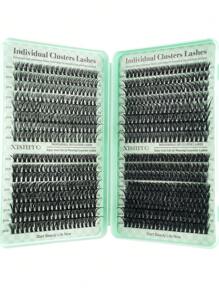 640pcs Lash Clusters 10D20D30D40D50D60D80D100D DIY Lash Extension Faux Mink Eyelashes - Premium D Curling Natural Volume Individual Lash Clusters For DIY Eyelash Extensions - Reusable, Lightweight, And Easy To Apply