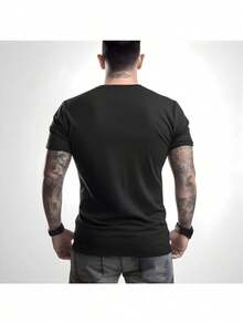 Men's Paris T-Shirt 100% Cotton Size S To Plus Size G3 - 深綠色 - 查看 2