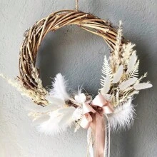 60/120 Pezzi di Fiori Naturali Essiccati per Decorazione, Fiori di Erba di Coda di Coniglio Naturali Essiccati, Erba di Pampas Essiccata, Utilizzati per Decorazione Domestica, Decorazione Matrimonio, Decorazione Festa, Artigianato Fai-da-te, Accessori per Servizi Fotografici, Decorazione a Tema, 45cm (Bianco)